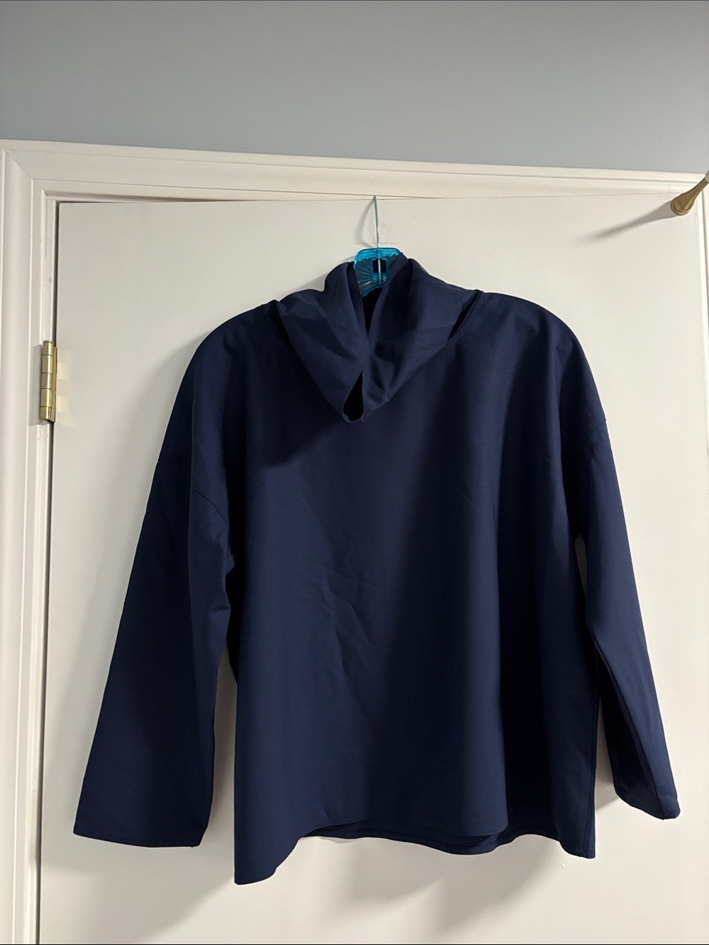 Women's Navy Club Monaco Funnel Neck Sweater - Picture 2 of 4